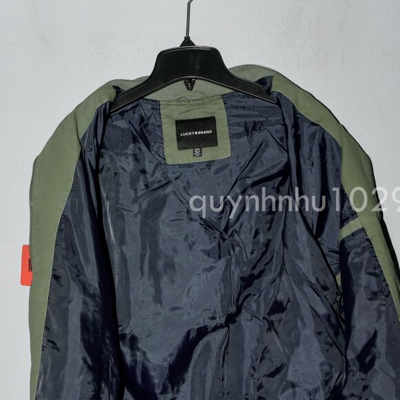 Lucky Brand Men's Bomber Jacket Full Zip - Picture 4 of 6